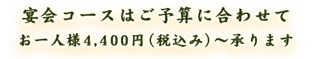 ご予算に合わせて